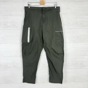 Nike Sportswear Essential Utility Cargo Pants Men Size 34 Green Outdoor Gorpcore